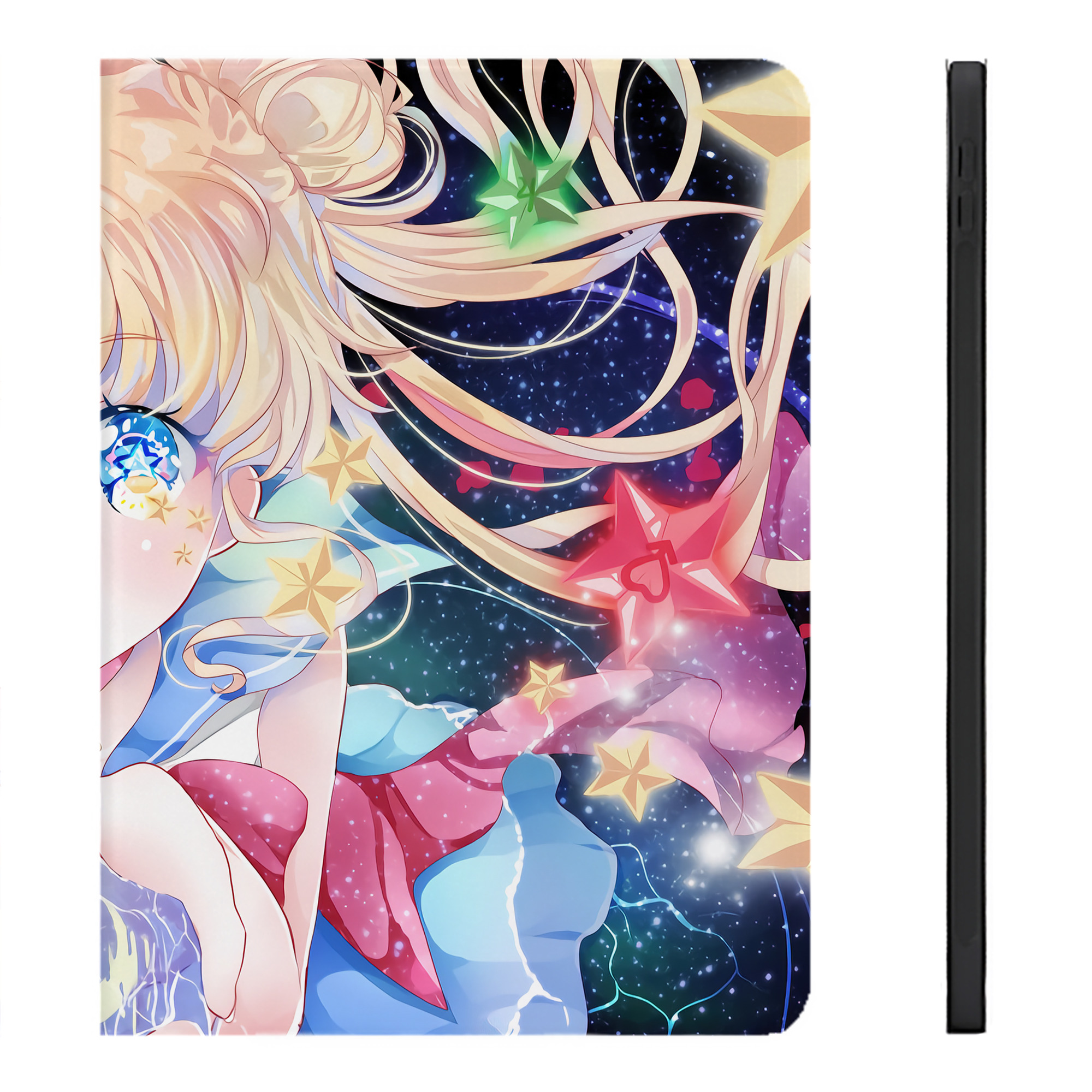 （画像用） 美少女戦士セーラームーン Sailor Moon IPadケース ペンホルダー付き ブックスタイルデザイン
